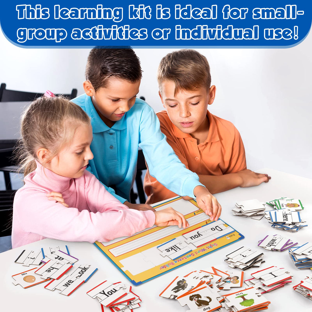 Aizweb double-sided sentence-building board supports writing and revision.