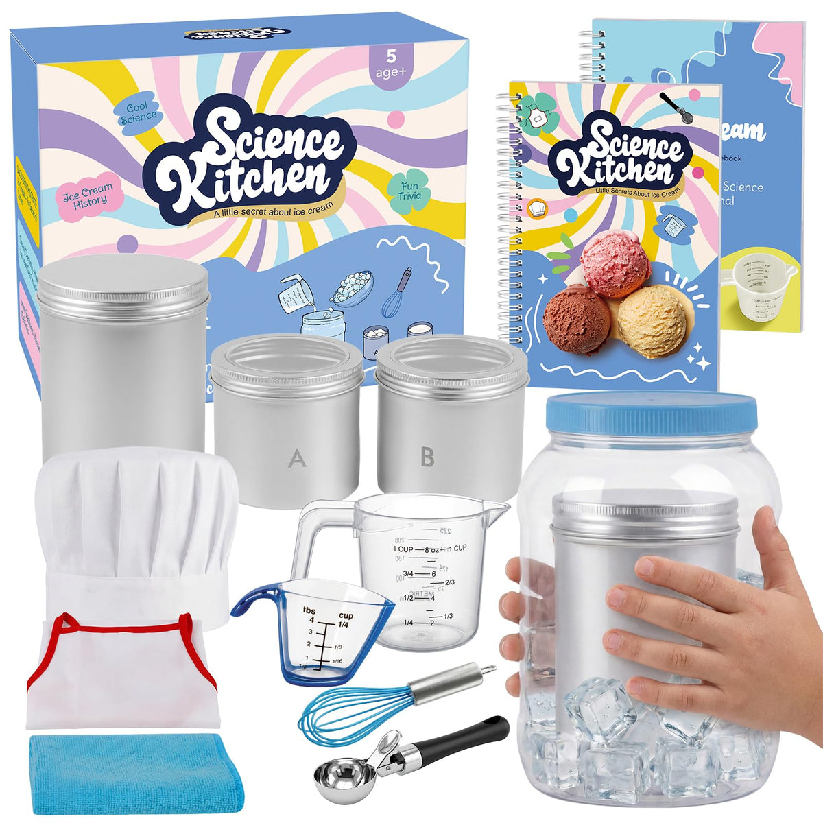 Aizweb ice cream maker visual recipe guides kids through hands-on learning and fun