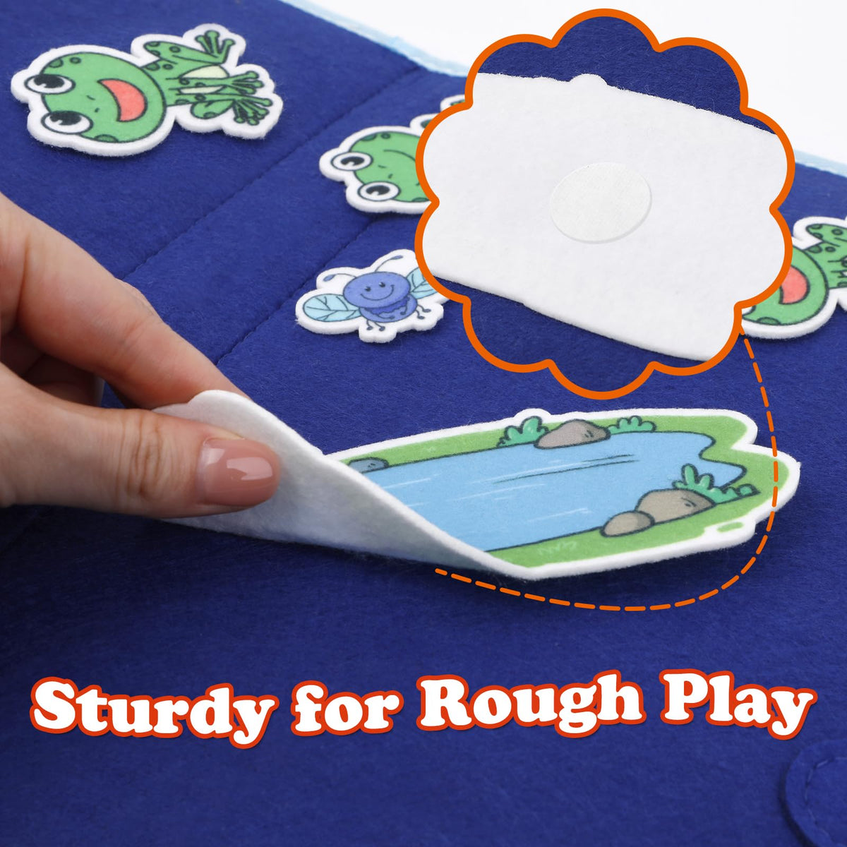 Aizweb portable foldable felt board for on-the-go learning.
