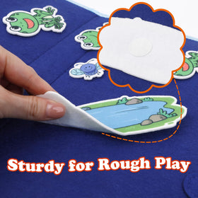 Aizweb portable foldable felt board for on-the-go learning.