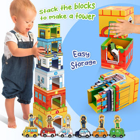 Aizweb wooden community helper figures for storytelling and role play