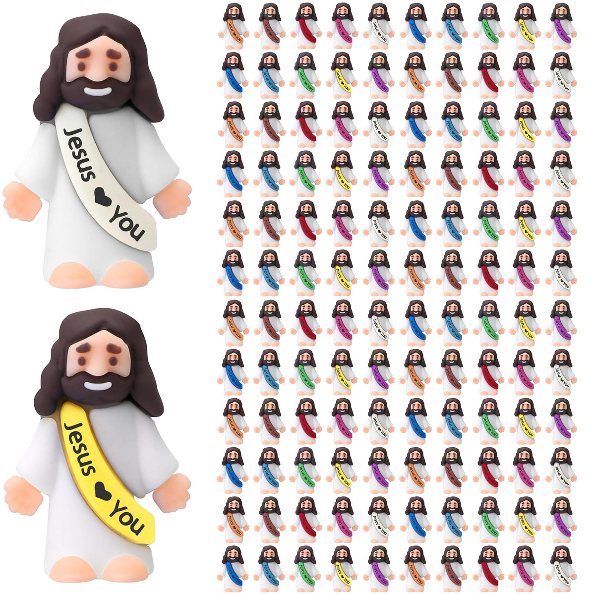 ajabavbd Little Jesus figures 120pcs for play and decorative displays.