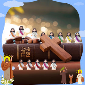 ajabavbd Small Jesus figures for table decor and daily reminders