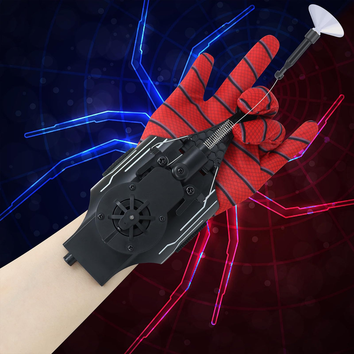 AJJKKA Spider Web Shooter real 8ft launcher enabling dramatic superhero role-play
