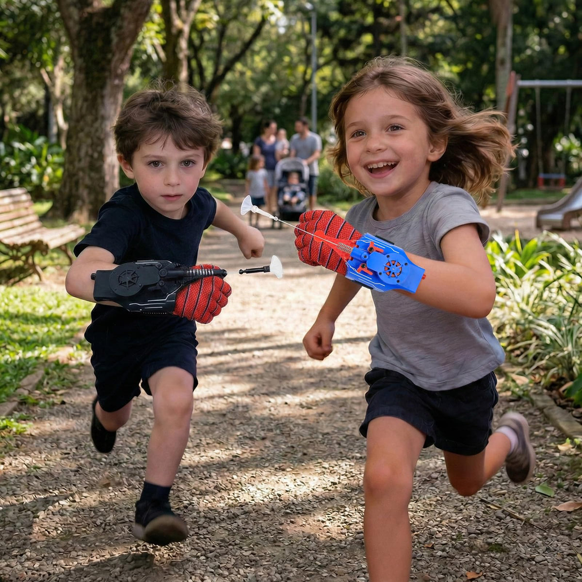 AJJKKA Spider Web Shooters 8 ft cobweb launch for dynamic play.