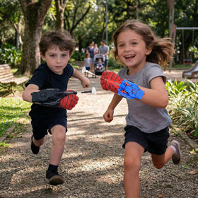 AJJKKA Spider Web Shooters 8 ft cobweb launch for dynamic play.