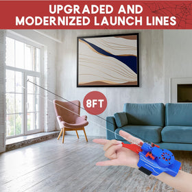 AJJKKA Spider Web Shooters launch system supports easy one-handed use.