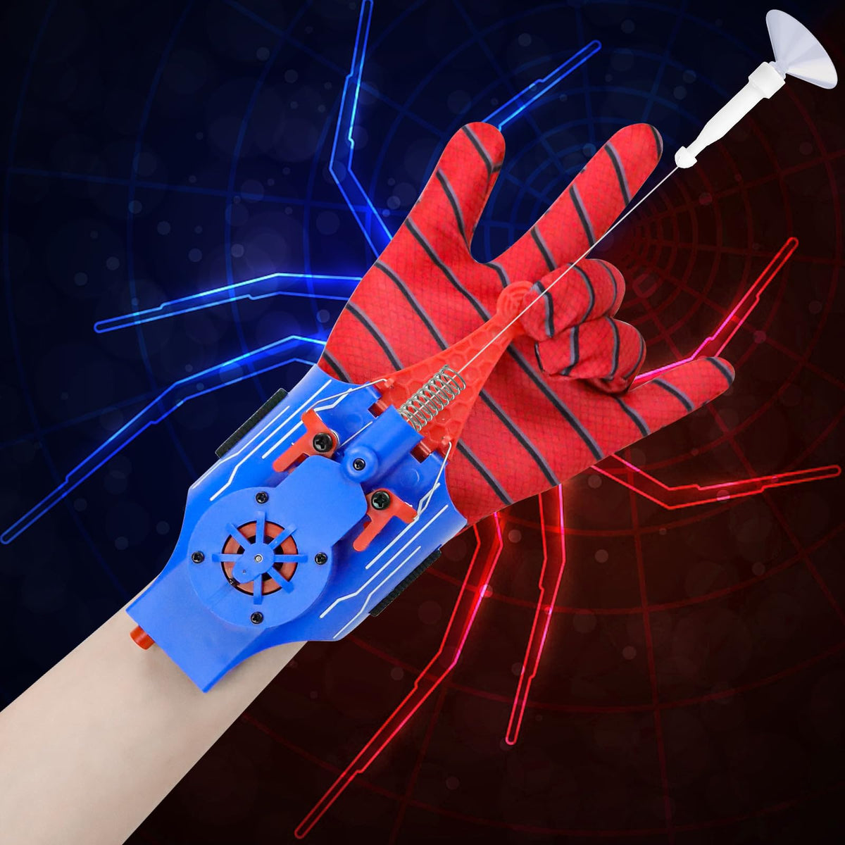AJJKKA Spider Web Shooters wrist strap for a comfortable superhero role-play.