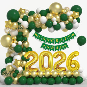 AJOYEGG graduation arch garland kit creates a stunning party backdrop