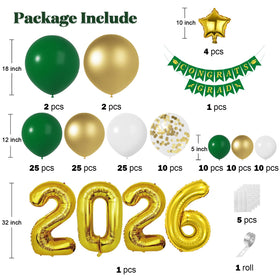 AJOYEGG green balloons 18-inch add vibrant color to the celebration