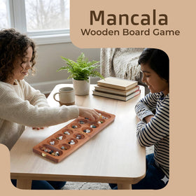 Ajuny colorful Mancala stones ready for strategic play