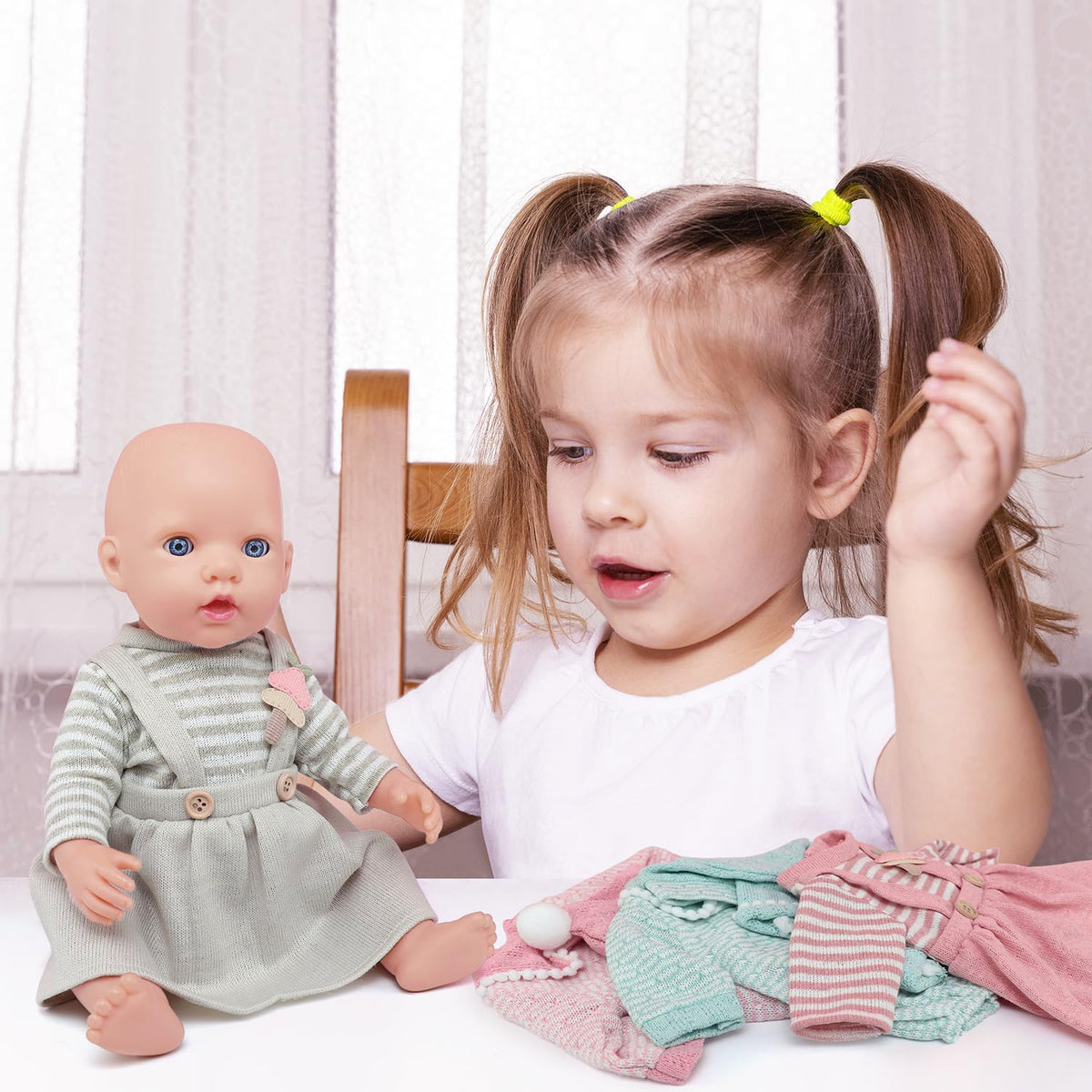 AK KYC doll clothes pack for 18-inch dolls simplifies dressing up
