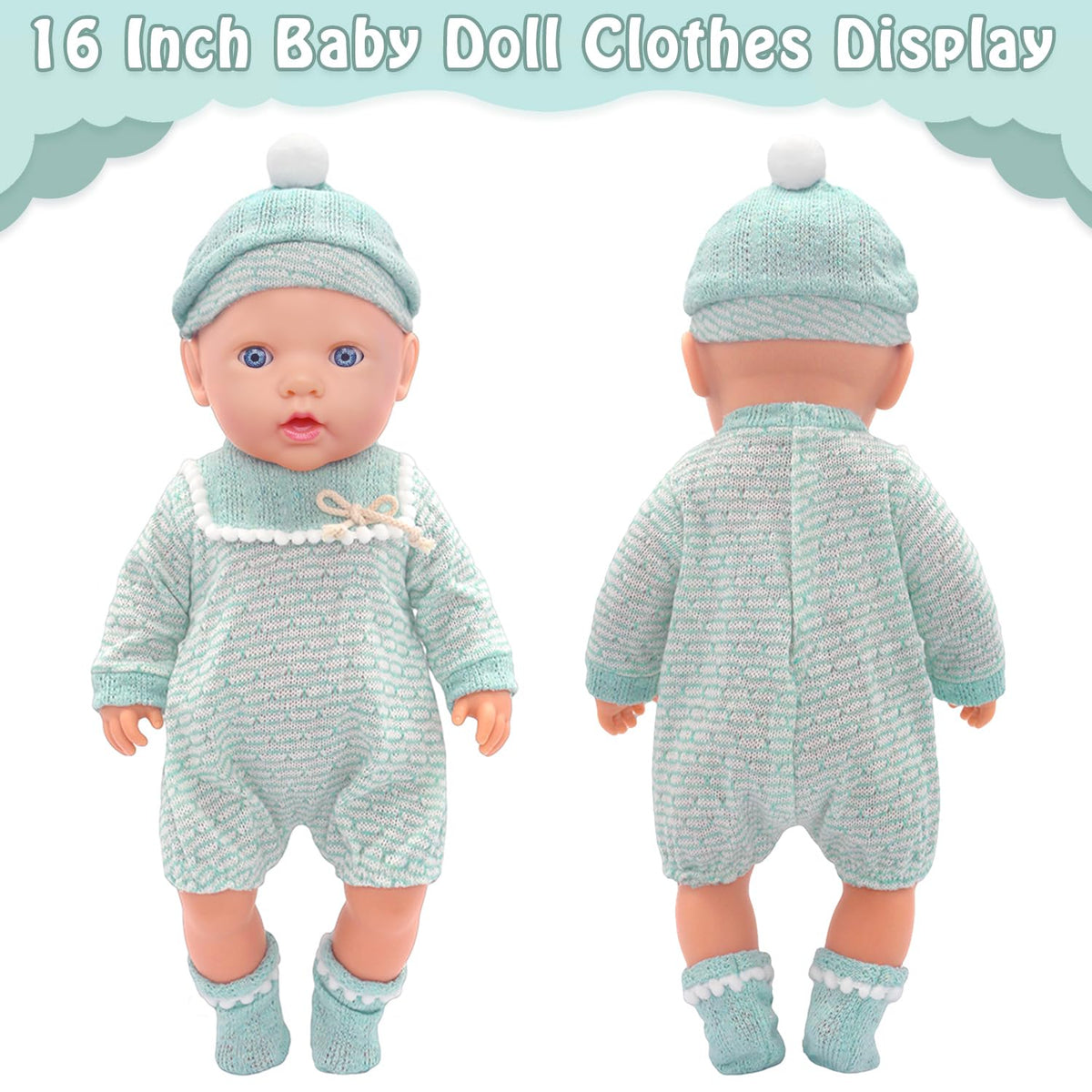 AK KYC doll hats for 18-inch dolls to add character and warmth