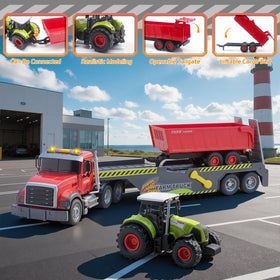 Aka Supaku dump truck on rear ramp enables unloading practice and action.
