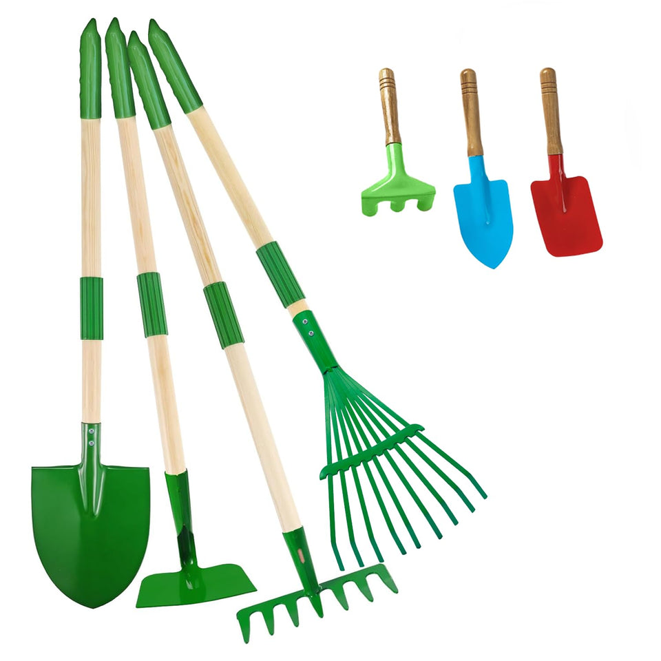 Aka Supaku kids gardening tools set with shovel for outdoor play and gardening fun