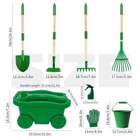 Aka Supaku wooden hoe for cultivating beds and learning responsibility.