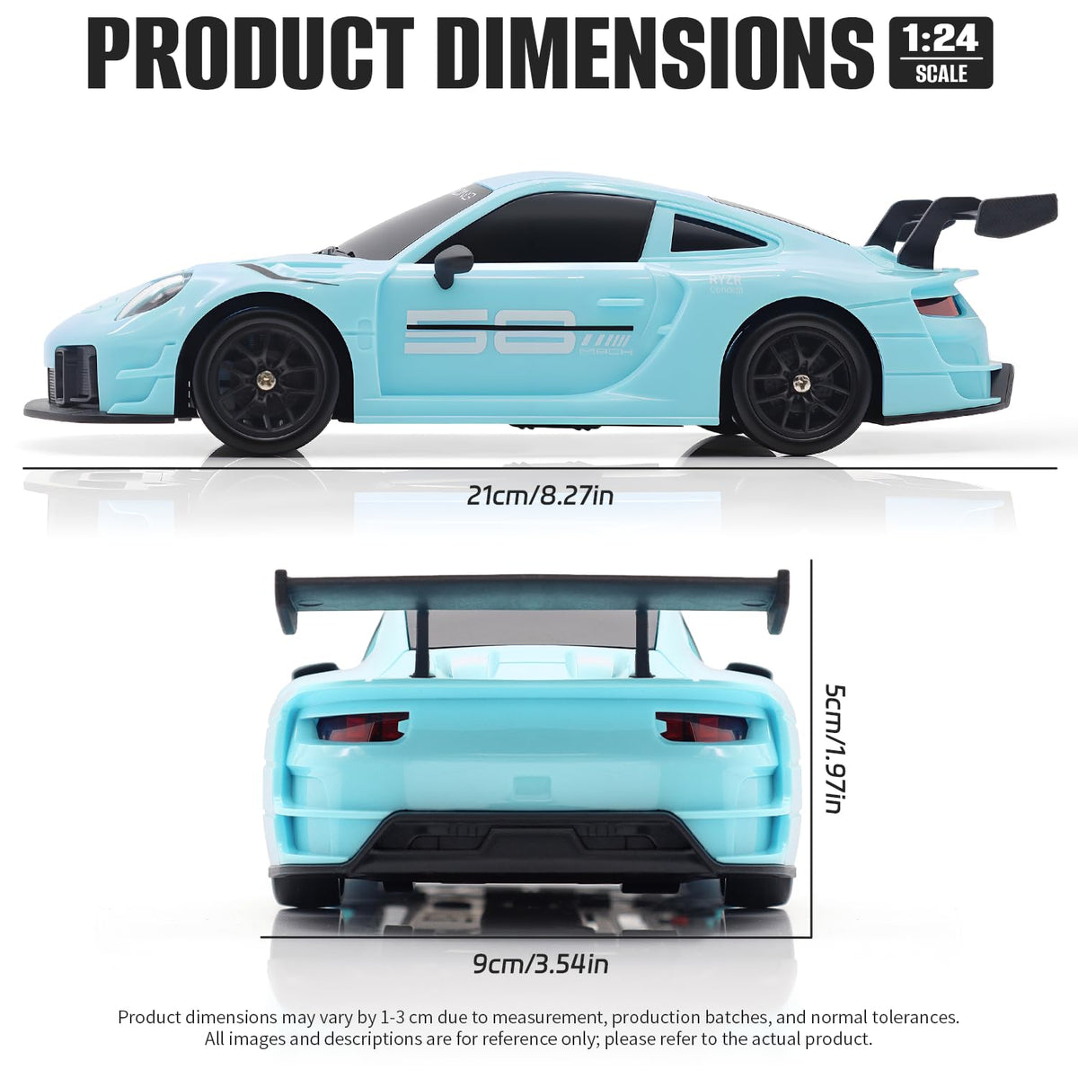 Aka Supaku RC Drift Car 4WD drivetrain aids confident cornering on varied surfaces