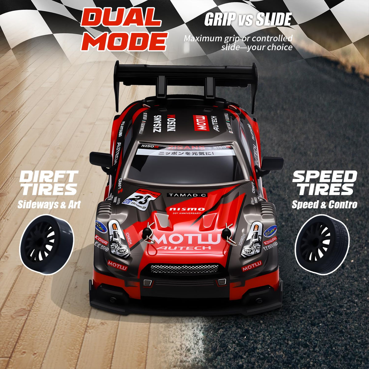 Aka Supaku RC drift car ideal for kids and enthusiasts as a gift.