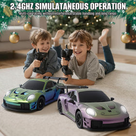 Aka Supaku RC Drift Car dual batteries for longer play sessions.