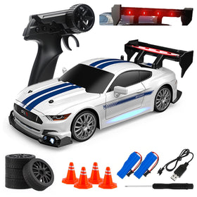 Aka Supaku RC Drift Car front headlights illuminate nighttime action
