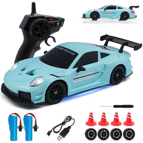 Aka Supaku RC Drift Car front view with bold styling for immersive play