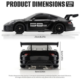 Aka Supaku RC Drift Car top view shows durable shell and precise drifting tires.