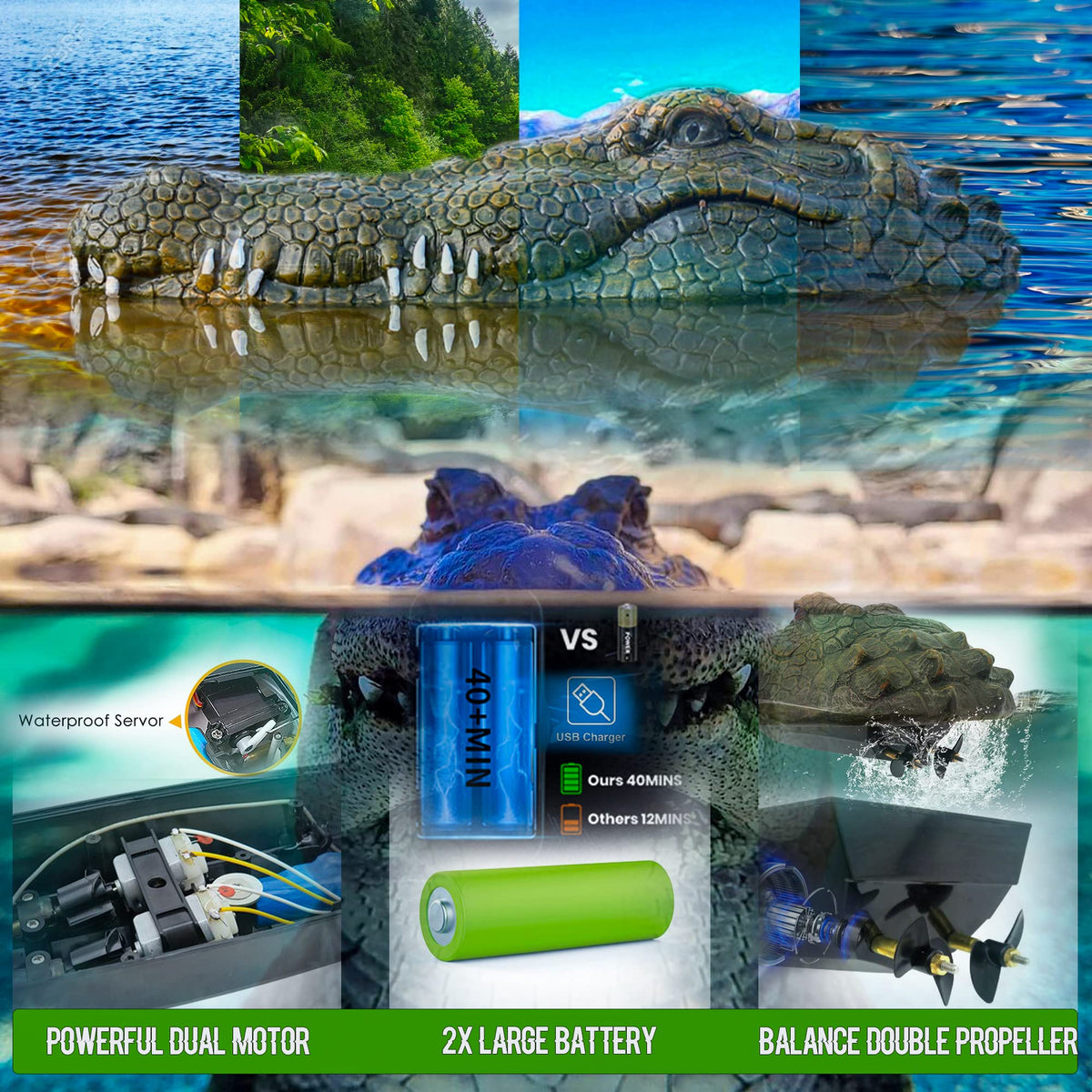 Akargol 2.4GHz RC transmitter enables interference-free control.