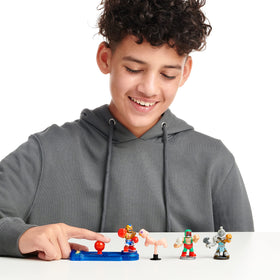 Akedo Buster Bling legendary action figure in battle pose for intense clashes.