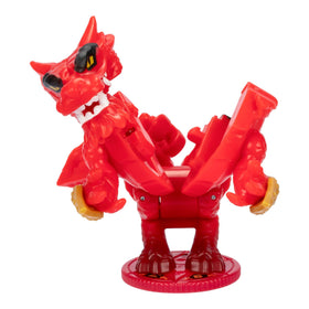 Akedo Legends Scorched Claw performs a 360-degree spin attack for dynamic duels.
