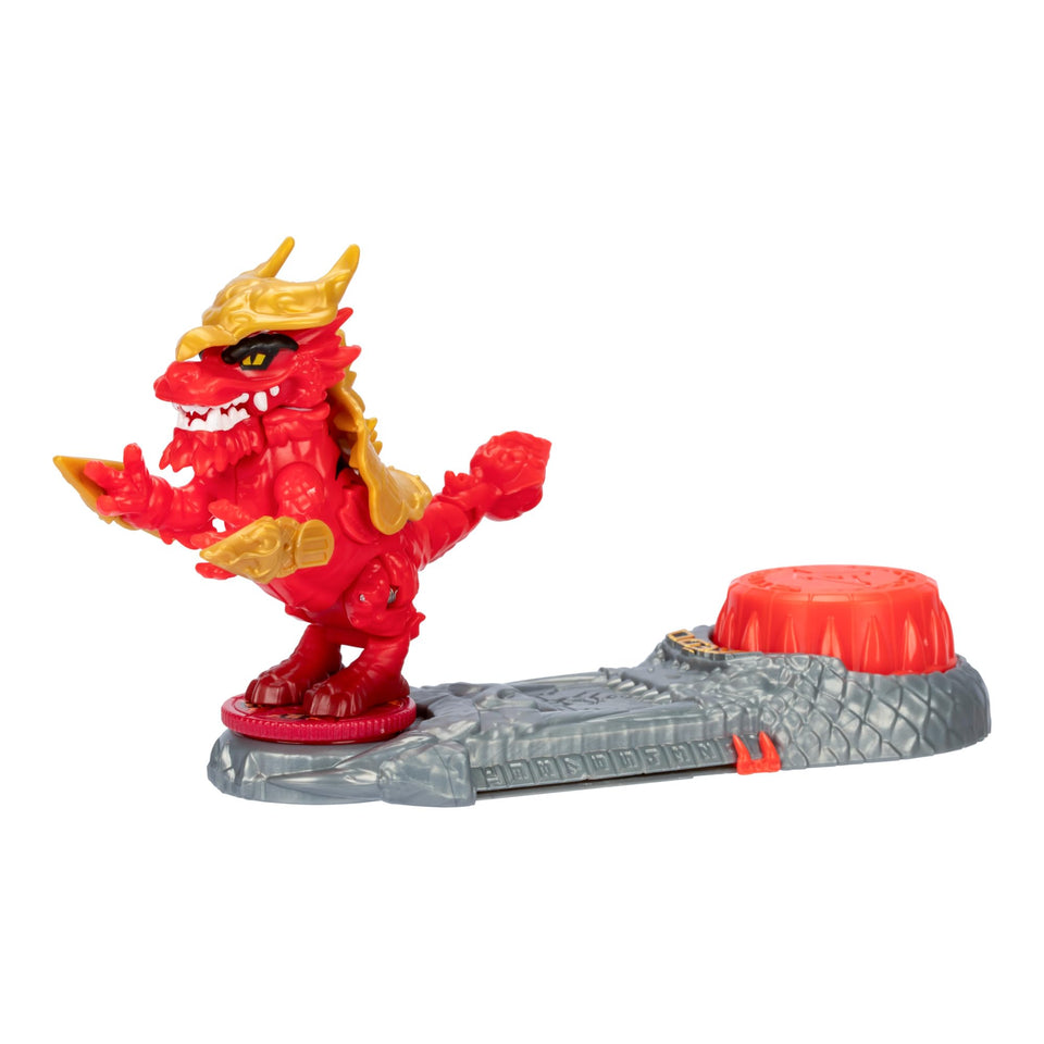 Akedo Legends Scorched Claw armor detaches for strategic play during battles.