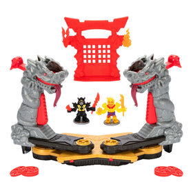 Akedo Legends Ninja Fury Arena front view ready for quick play sessions