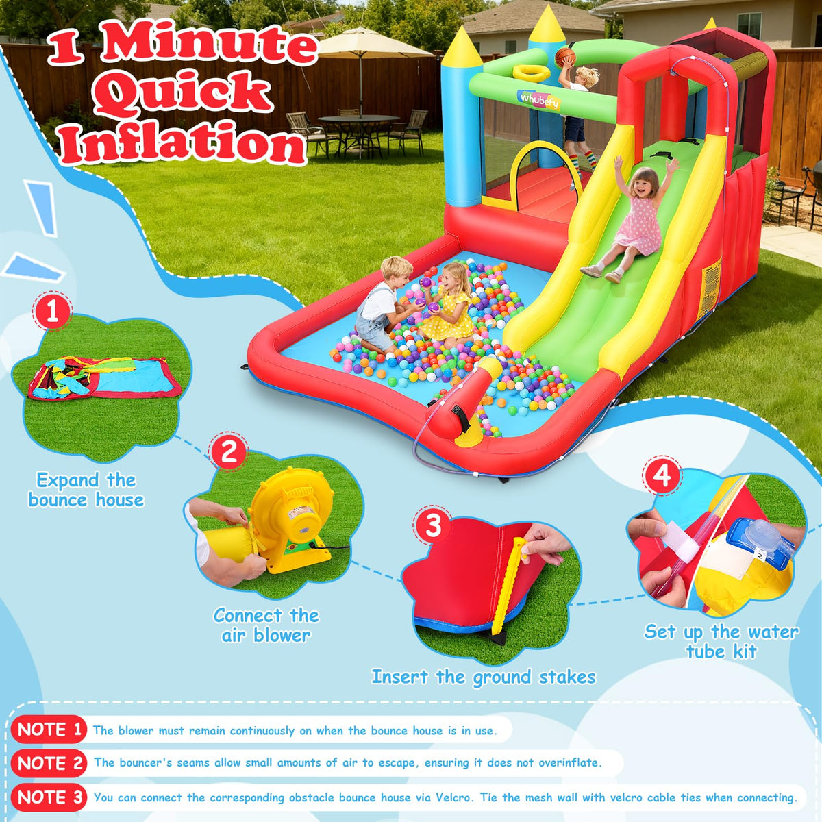 AKEYDIY pool doubles as a colorful ball pit for safe play