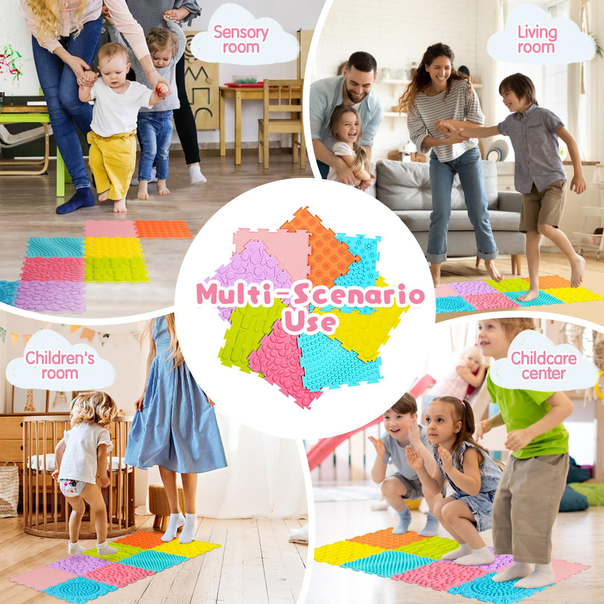 AKIMRABY easy-clean silicone mats rinse and dry quickly