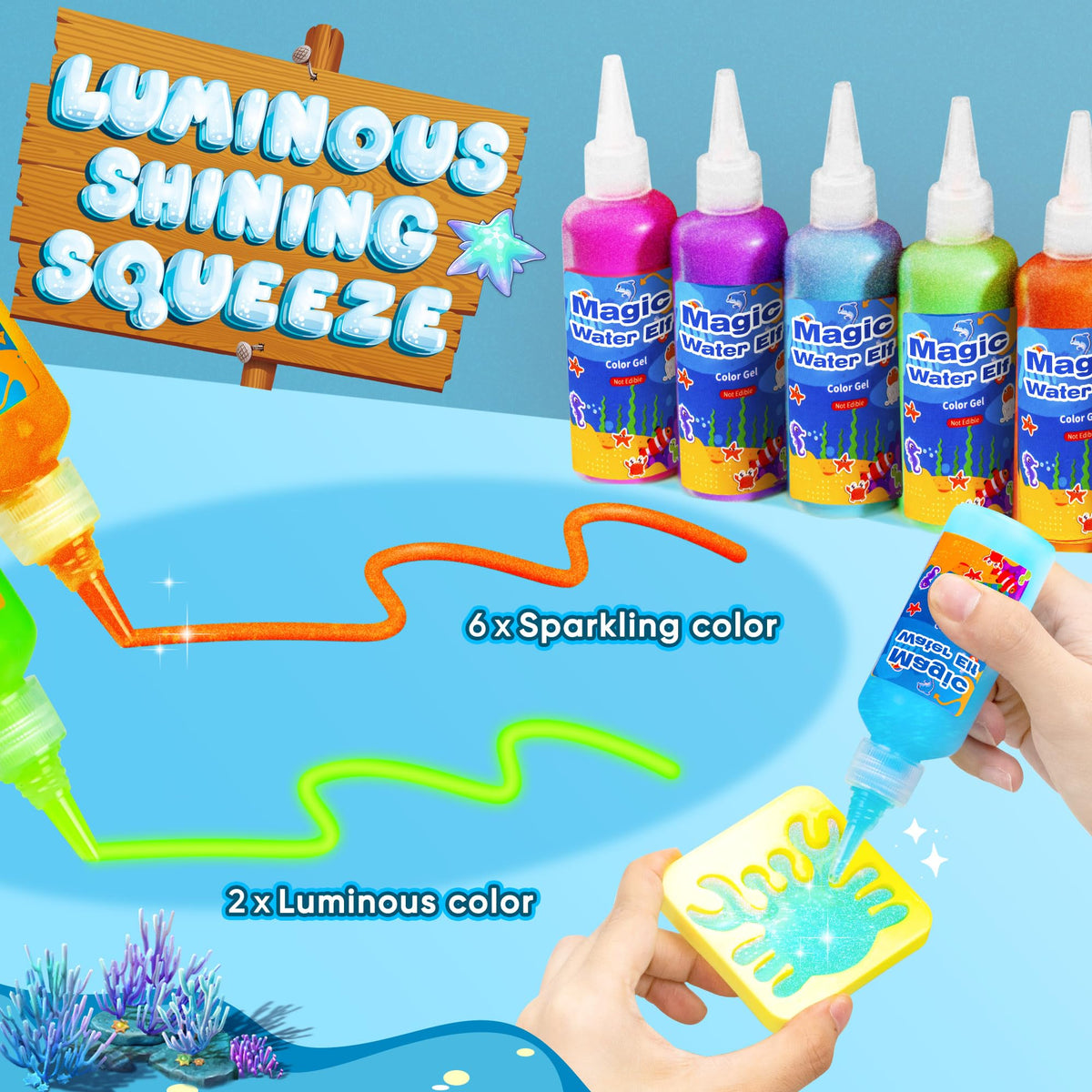 AKMADM 18 molds offering diverse crafting options for kids