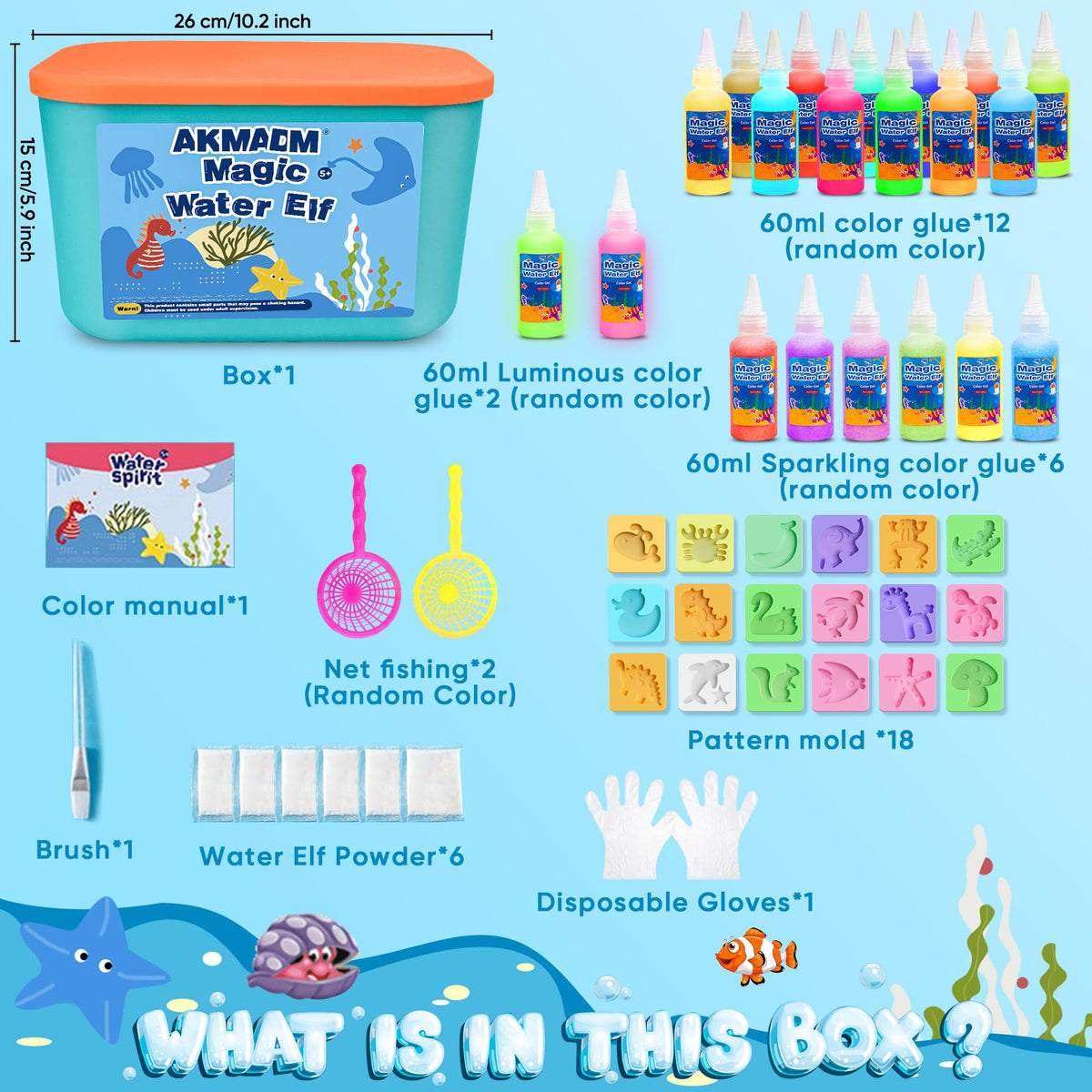 AKMADM Child-safe materials ensure non-toxic, worry-free crafting