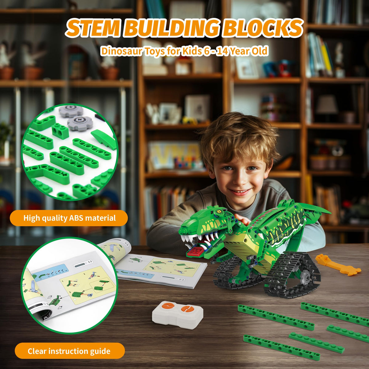 AKWME 5-in-1 dinosaur toy in Pterosaur mode for flight-inspired exploration and problem-solving.