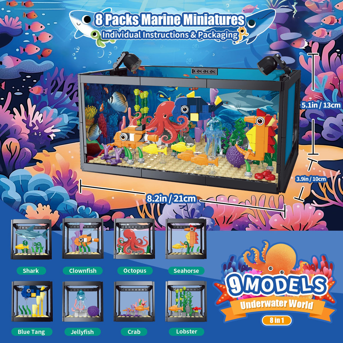AKWME assembly guide enables kids and parents to build a large tank together.