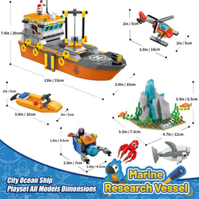 AKWME City Ocean Explorer lab panel for imagined sea science.