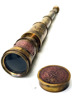 ALADEAN Scout Regiment brass telescope gift-ready presentation for enthusiasts.