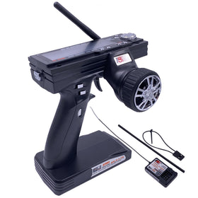 Alaohu FS-GT3B transmitter front view for comfortable three-channel control