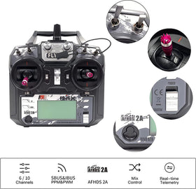 ALAOHu FS-i6X transmitter side antenna boosts field reception range.