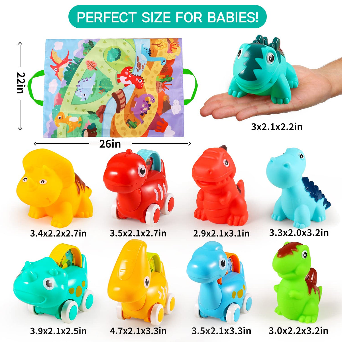 High-quality ABS construction keeps ALASOU toys durable and safe for toddlers.
