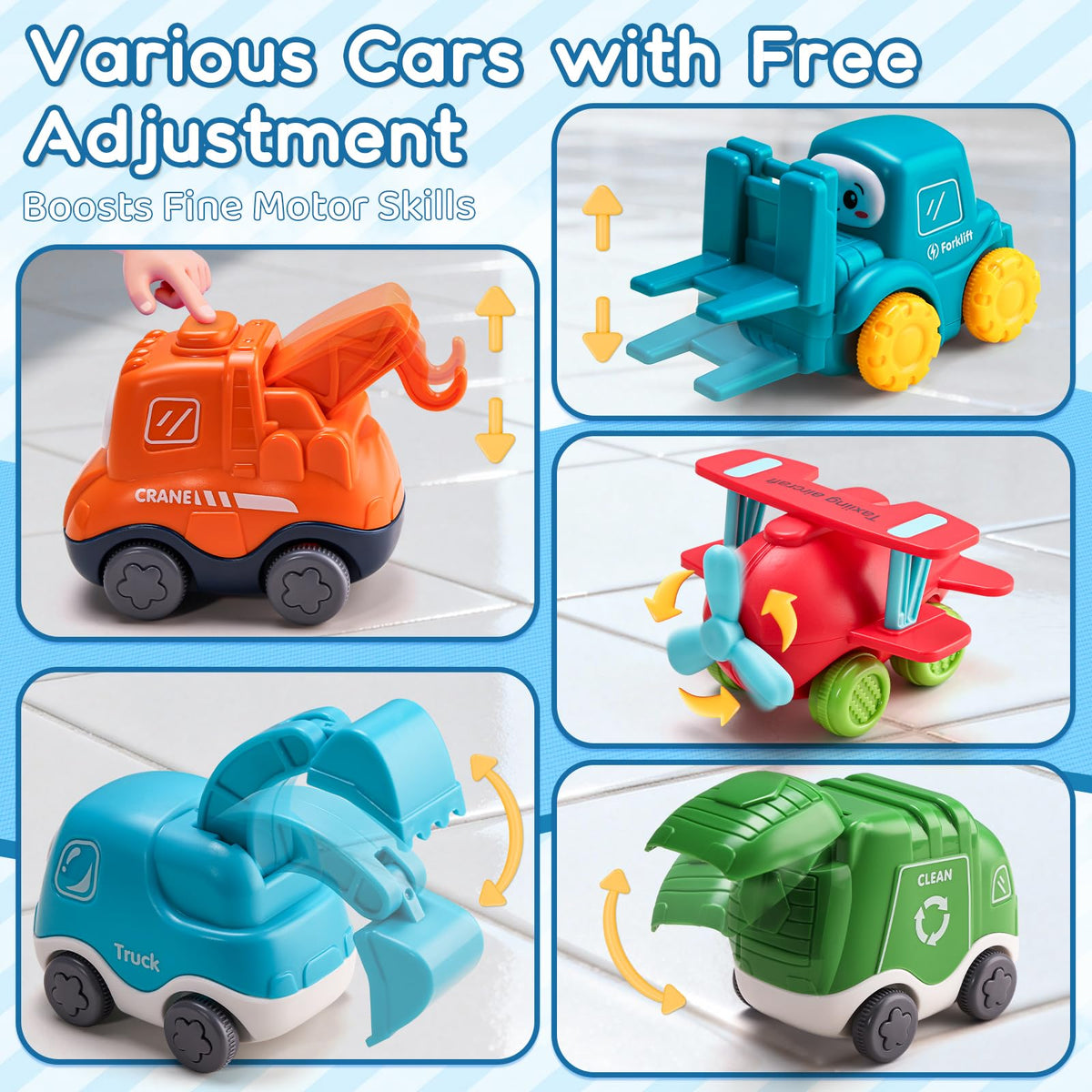 ALASOU push-pull action promotes motor skill development.