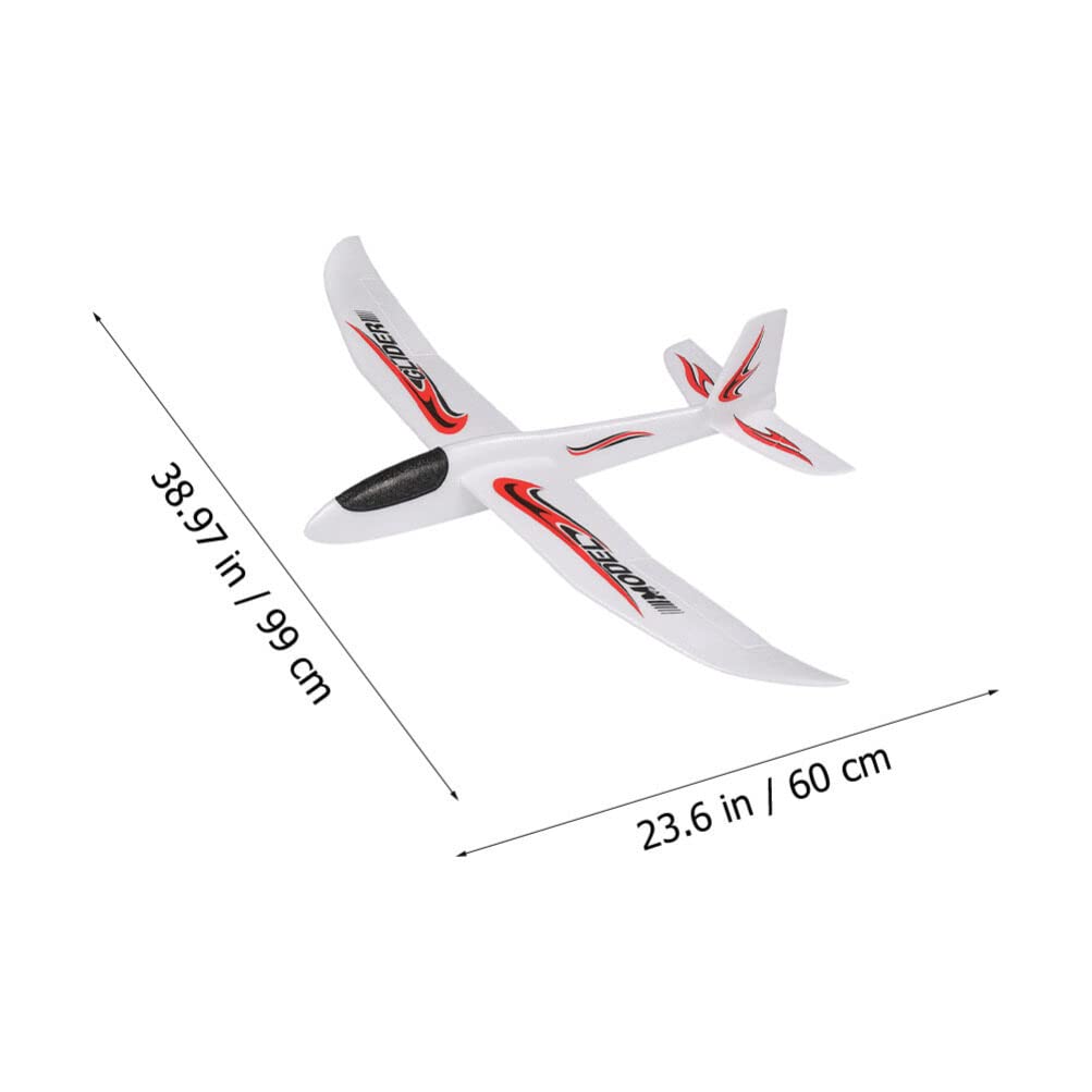 Alasum foam glider in flight demonstrates straight-path distance.