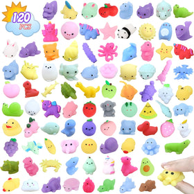 Albiuev 120pcs mochi squishy bulk pack for party favors and classroom prizes.