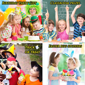 Albiuev party favors and treasure box prizes for kids at events.