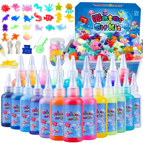 Albxiu Aibxiu Magic Water Elf Kit showing 22 molds for imaginative sea life play