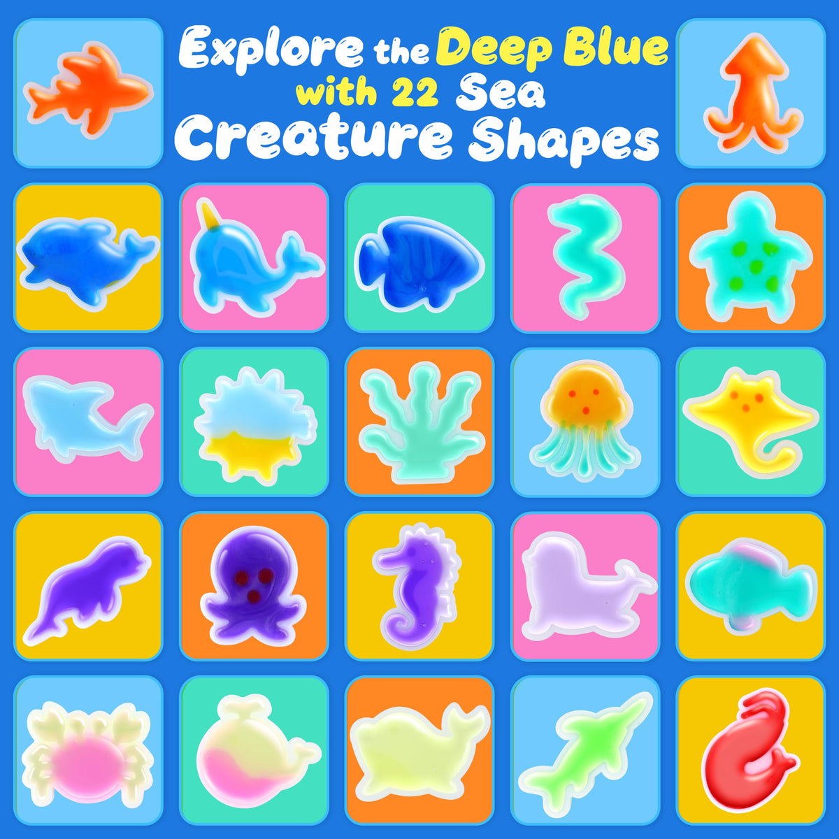 Sparkling gel colors from Albxiu Aibxiu kit for vibrant scenes