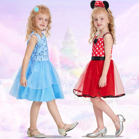 AlecosFun red dress offers bold style for festive dress up moments.