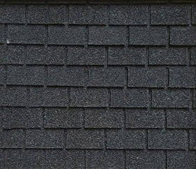 Alessio Miniatures roofing black square asphalt shingles for 1:12 scale dioramas